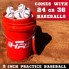 Image of Bucket Of Practice Baseballs
