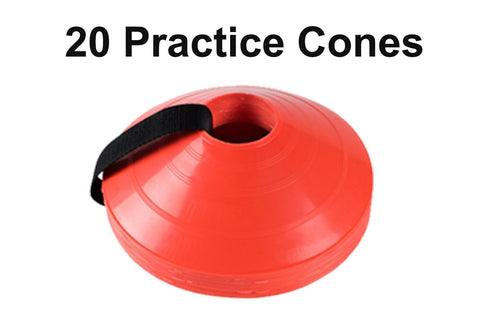 20 Bright Orange Soccer Practice Cones