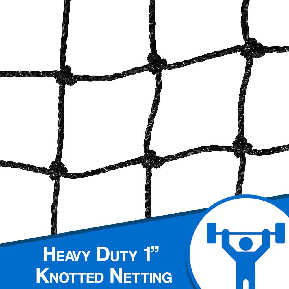 Heavy Duty Golf Netting Panel - 10x10, 10x15, 10x20 Barrier Net 10x10
