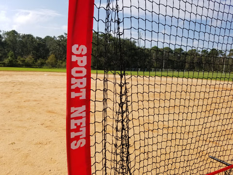 Portable Baseball and Softball Hitting Net - 5 x 5 Large Mouth Net.