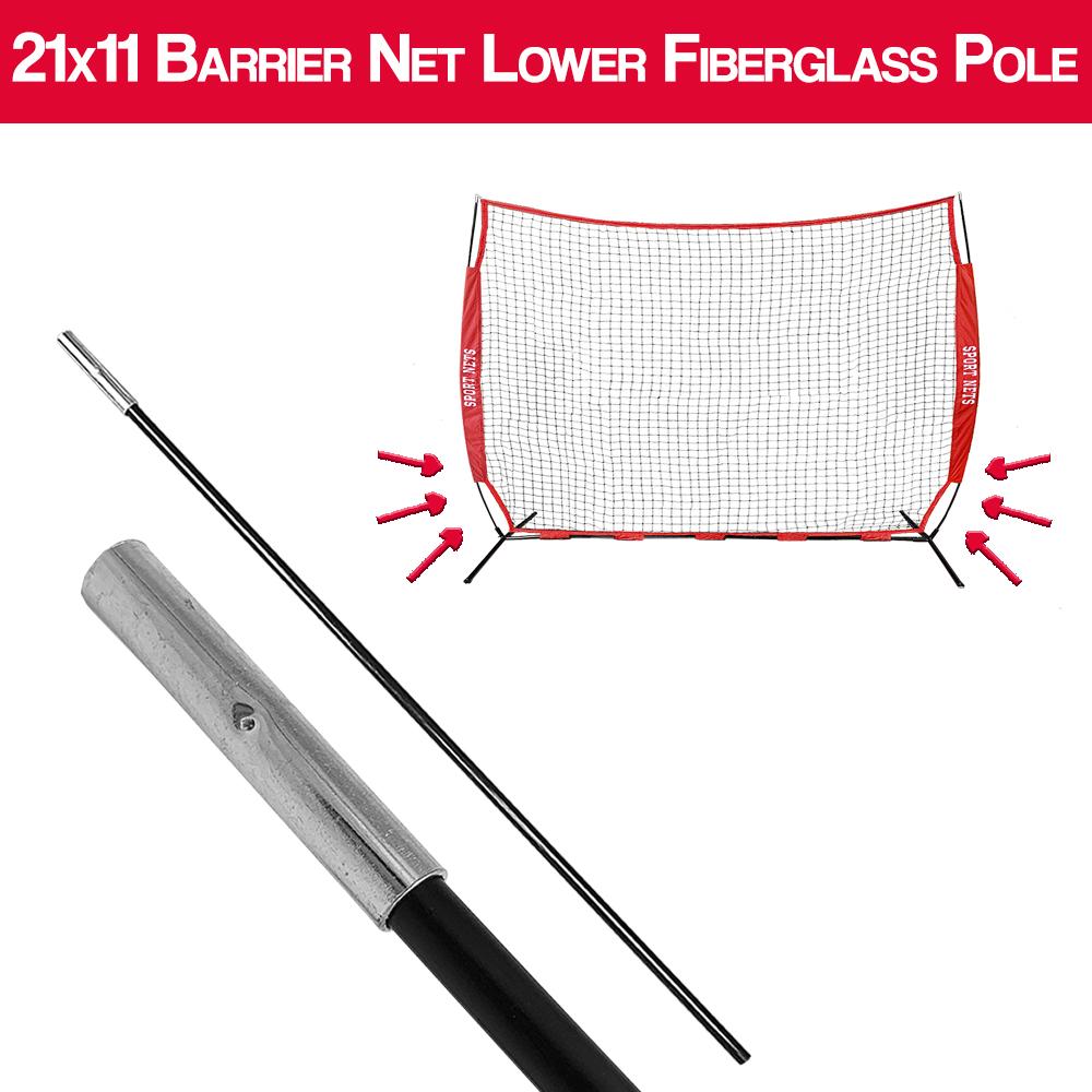21x11 Barrier Net Replacement Lower Fiberglass Pole