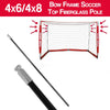 Image of 4x8 OR 4x6 Bow Frame Soccer Net Replacement TOP Fiberglass Pole