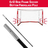 Image of 6x12 Bow Frame Soccer Net Replacement BOTTOM Fiber Glass Pole