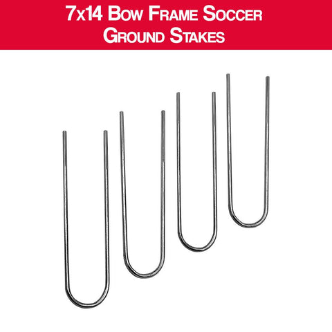 7x14 Bow Frame Soccer Goal Replacement Ground Stakes - Set of 4