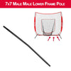 Image of 7x7 Heavy Duty Hitting Net Male - Male Lower Frame Pole Replacement