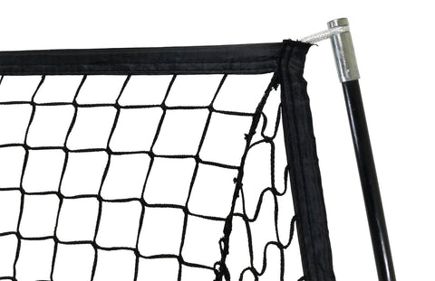 Portable Baseball and Softball Hitting Net - 5 x 5 Large Mouth Net, Strike Zone Attachment, Portable Tee and Ball Caddy