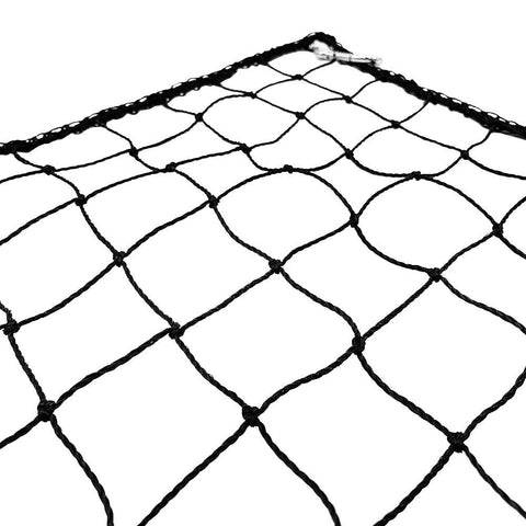 Heavy Duty 10'x10' / 10'x15' Sports Barrier Protective Netting With Carabiner Clips - All Sport Containment Net Lacrosse / Football / Baseball / Softball / Basketball / Soccer / Hockey