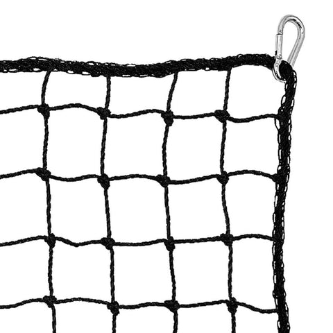 Heavy Duty 10'x10' / 10'x15' Sports Barrier Protective Netting With Carabiner Clips - All Sport Containment Net Lacrosse / Football / Baseball / Softball / Basketball / Soccer / Hockey