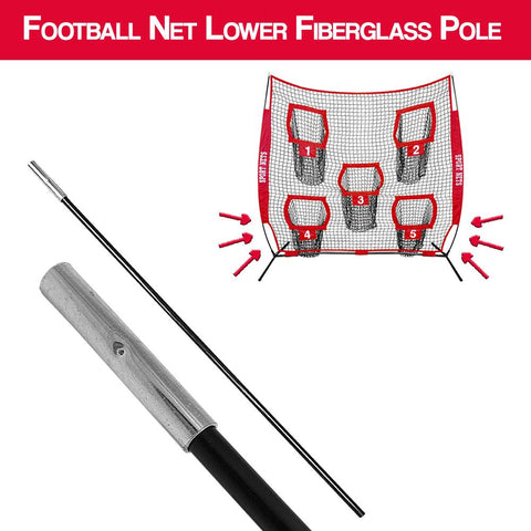 7x7 Football Target Net Bottom Fiberglass Pole Replacement