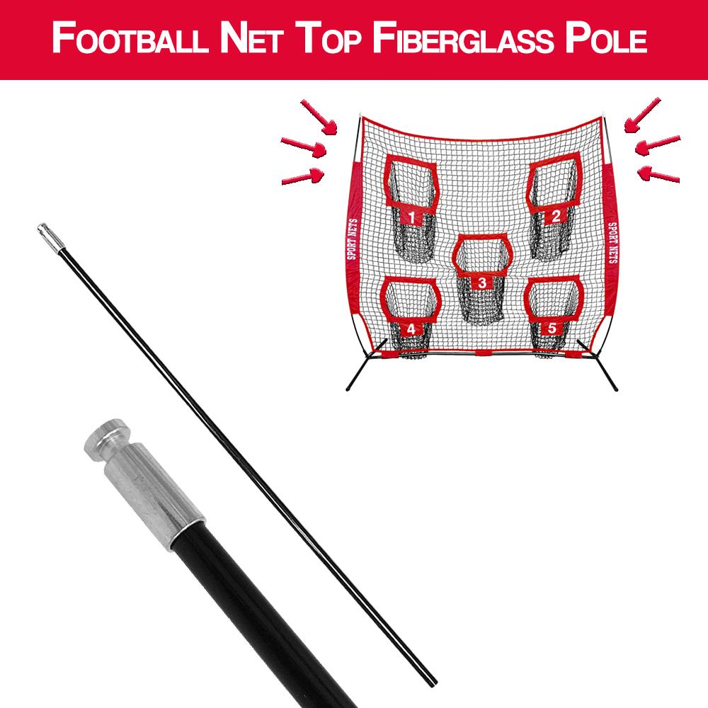 7x7 Football Target Net Top Fiberglass Pole Replacement