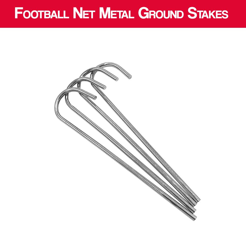 7x7 Football Target Net Replacement Metal Ground Stakes - Set Of 4