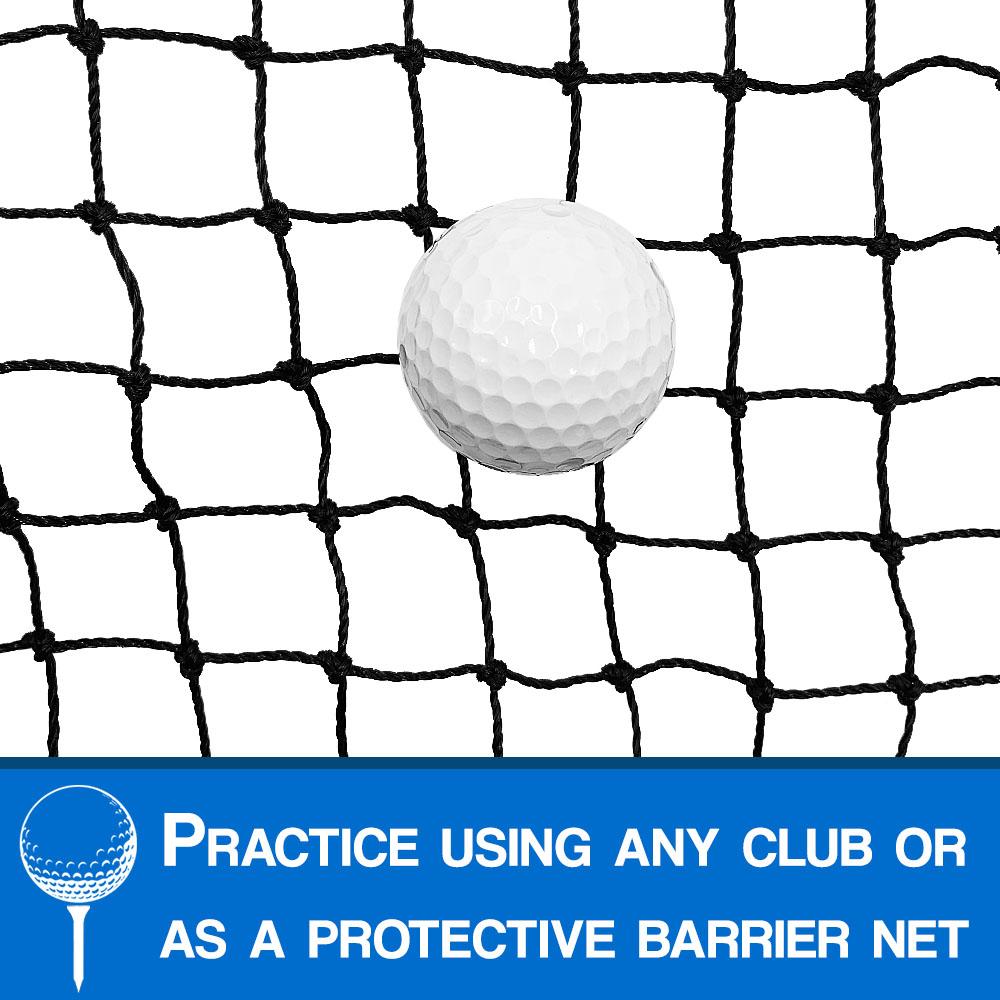 Golf Netting Heavy Duty High Impact Practice Barrier Net 10x10ft 10x15ft  10x20ft