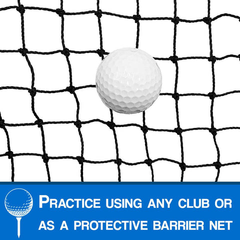 Heavy Duty Golf Netting Panel - 10x10, 10x15, 10x20 Barrier Net