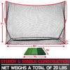 Image of Golf net With synthetic turf mat