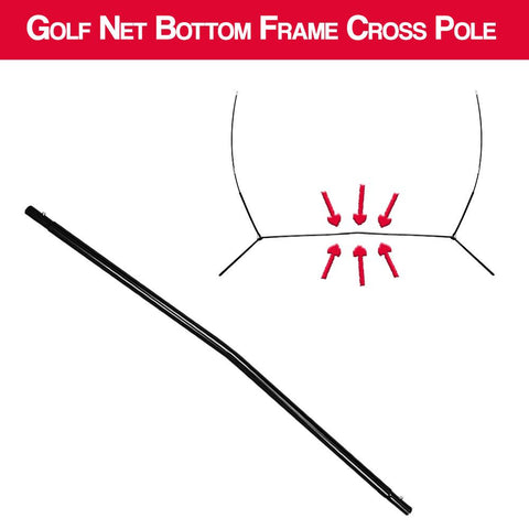 Golf Net Replacement Bottom Frame Cross Pole