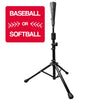 Image of Portable Baseball and Softball Hitting Net - 5 x 5 Large Mouth Net, Strike Zone Attachment, Portable Tee and Ball Caddy