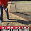 Image of Hitting Real Golf Balls Into Golf Net